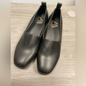 Aerosoles Shoes Womens  10  Slip On Wedge Loafer Black 2in Heel